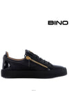 Frankie Crocodile Effect Low-Top Sneakers Black - GIUSEPPE ZANOTTI - BALAAN 2