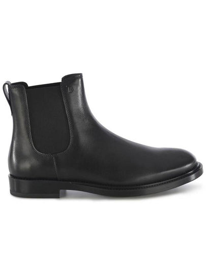 Round Toe Leather Chelsea Boots Black - TOD'S - BALAAN 2