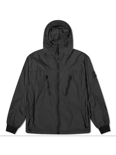 Skin Touch Nylon TC Hooded Jacket Black - STONE ISLAND - BALAAN 2