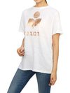 Zwell Women's Short Sleeve T-Shirt TS0001FA A1N10E WHRG - ISABEL MARANT - BALAAN 4