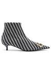 Houndstooth BB logo ankle boots 525969 W1HR0 1053 - BALENCIAGA - BALAAN 1