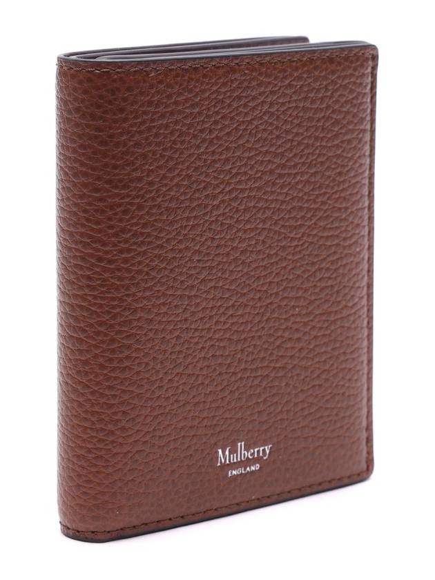 Logo Classic Grain Leather Half Wallet Oak - MULBERRY - BALAAN 4