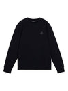 Throw Patch Crew Neck Sweater Black - J.LINDEBERG - BALAAN 2