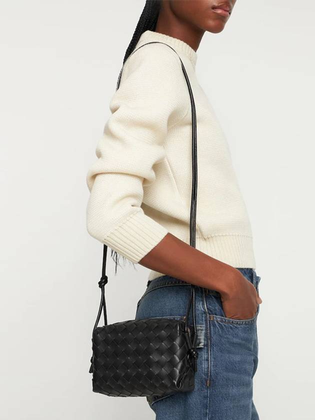 Loop Camera Mini Cross Bag Black - BOTTEGA VENETA - BALAAN 6