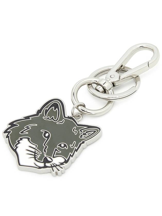 Bold Fox Head Metal Key Holder Khaki - MAISON KITSUNE - BALAAN 4