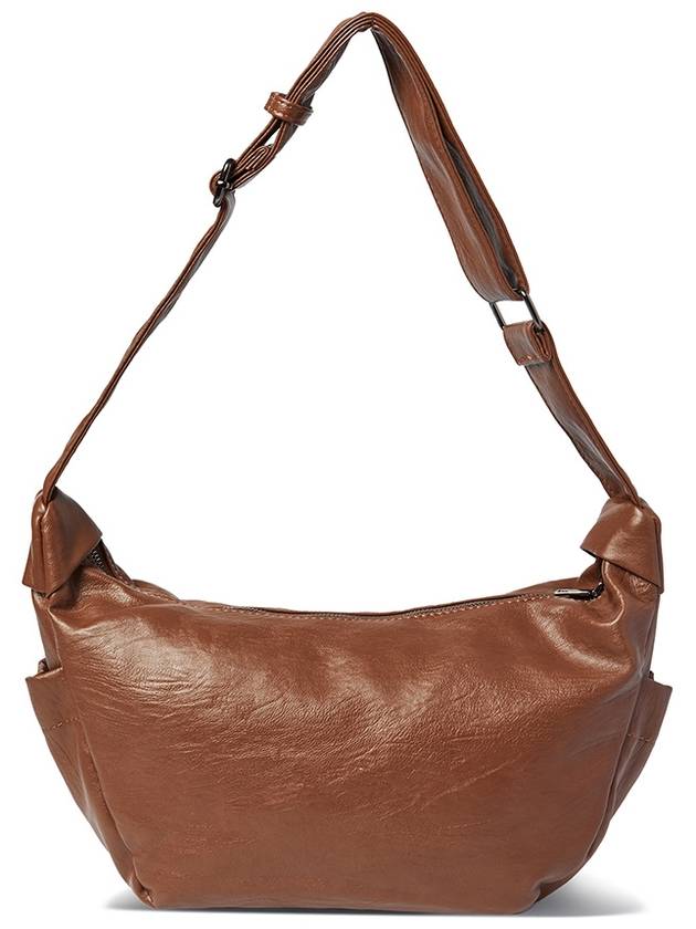 Eco Leather Hobo Cross Bag Brown - THE GREEN LAB - BALAAN 5