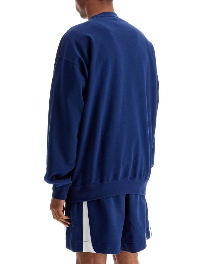 blue cotton crewneck sweatshirt for men - Y-3 - BALAAN 3