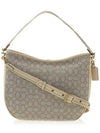 Signature Jacquard Tabby Hobo Bag C6659 STONE IVORY - COACH - BALAAN 1