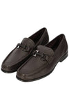 Gancini Suede Moccasin Loafers Dark Brown - SALVATORE FERRAGAMO - BALAAN 2