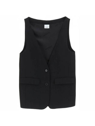 Silk Vest Black 8054503 - BURBERRY - BALAAN 1