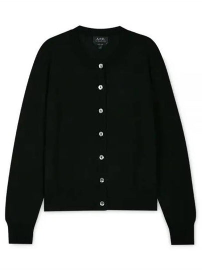 Marine Wool Cardigan Black - A.P.C. - BALAAN 2