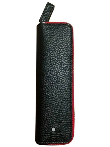 Meisterstuck Soft Grain 1 Pen Zip Around Pouch Black - MONTBLANC - BALAAN 1