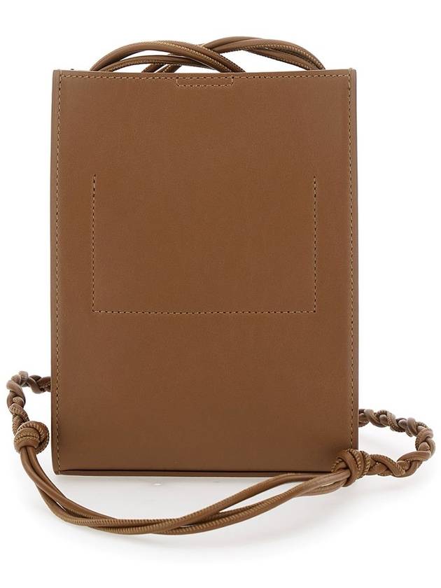 'S Tangle ' Brown Crossbody Bag With Embossed Logo In Leather Man - JIL SANDER - BALAAN 2