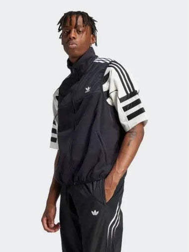 Adicolor 3S Microfleece Vest BLACK - ADIDAS - BALAAN 1