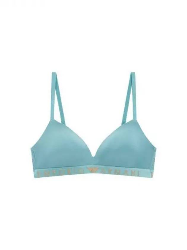 UNDERWEAR Women's Logo Band Microfiber Triangle Bra Green 270687 - EMPORIO ARMANI - BALAAN 1