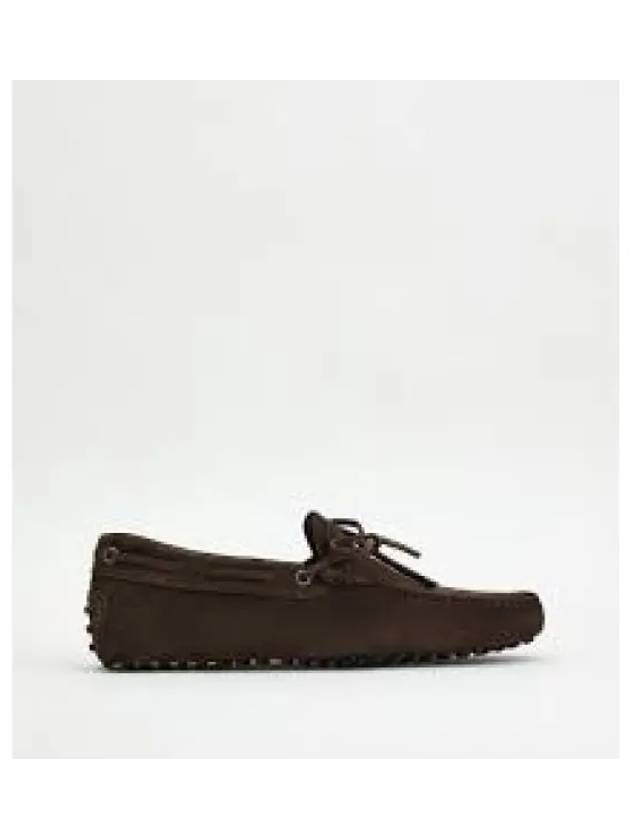 Men's Gommino Suede Driving Shoes Brown - TOD'S - BALAAN 2