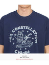 Constellation Print Short Sleeve T-Shirt Navy - WILD DONKEY - BALAAN 6