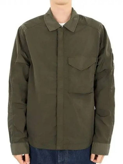 Chrome-R Zip-Up Over Long Sleeve Shirt Green - CP COMPANY - BALAAN 2