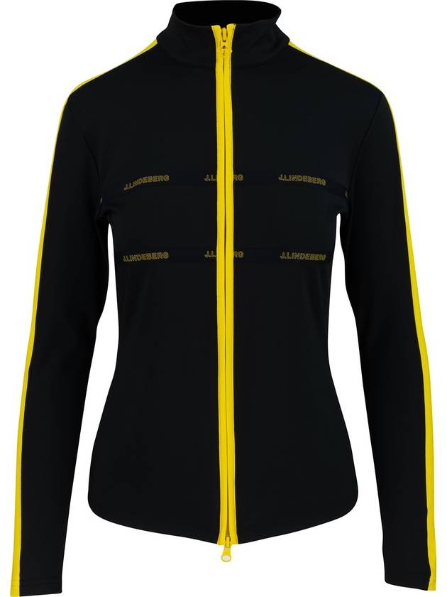 Golf Jade Mid Layer Zip-Up Jacket Black - J.LINDEBERG - BALAAN 2