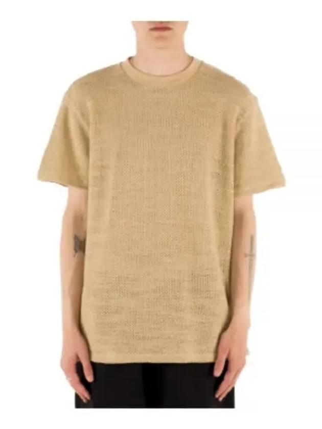 Rope Weave Box Short Sleeve T-Shirt Beige - OUR LEGACY - BALAAN 2