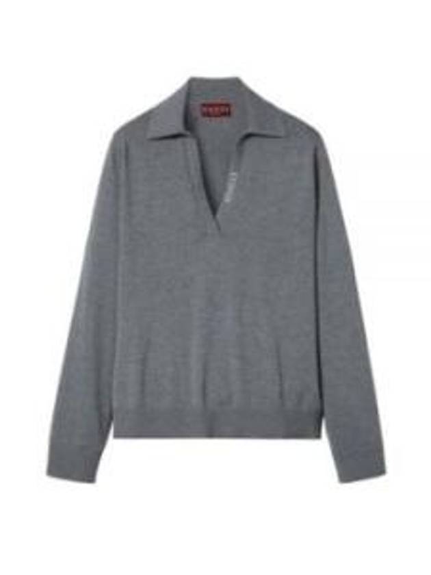 Extra Fine Wool Polo Shirt Grey - GUCCI - BALAAN 2