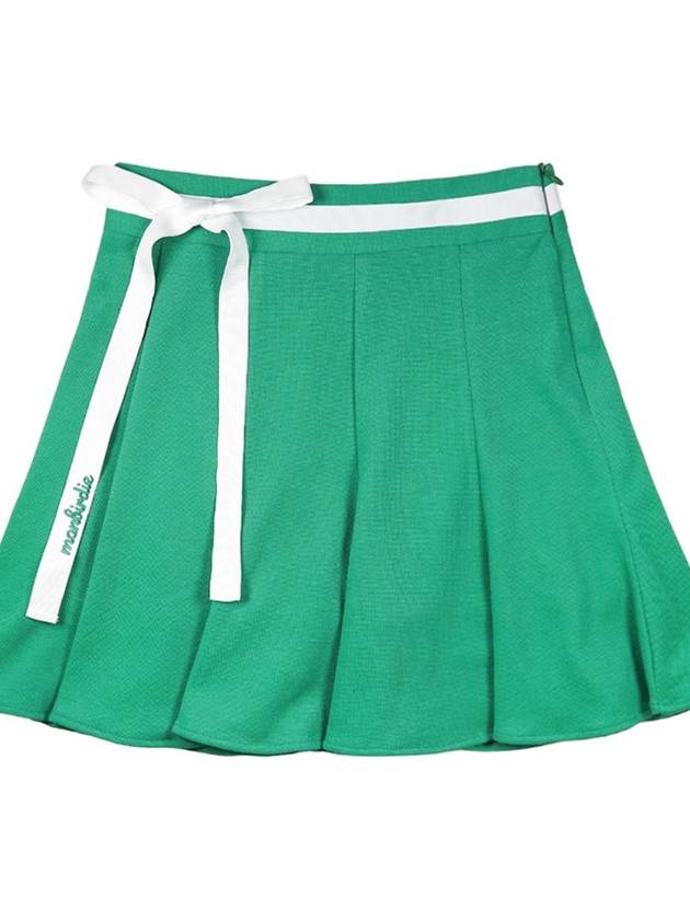 POINT RIBBON Tail Flare Skirt GREEN - MONBIRDIE GOLF - BALAAN 2