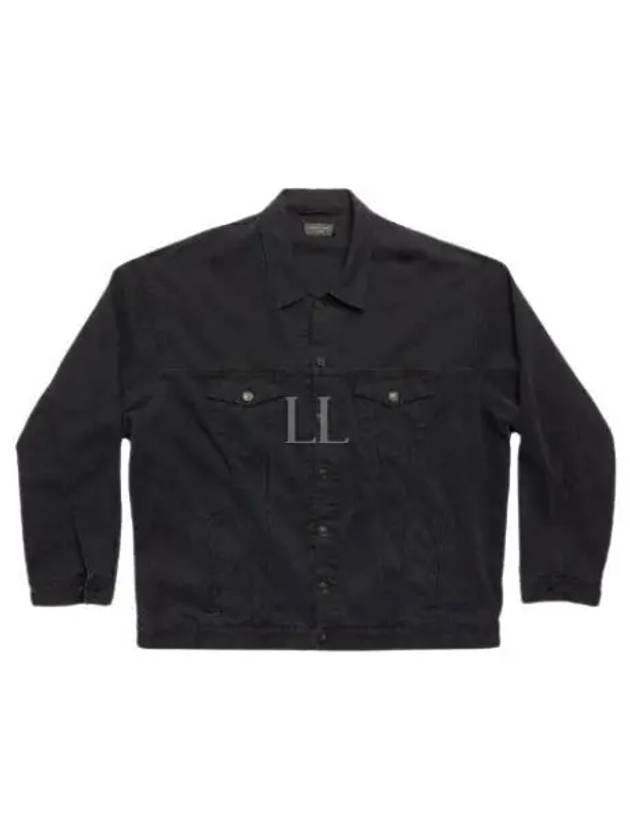 Back Taped Denim Jacket Black - BALENCIAGA - BALAAN 2