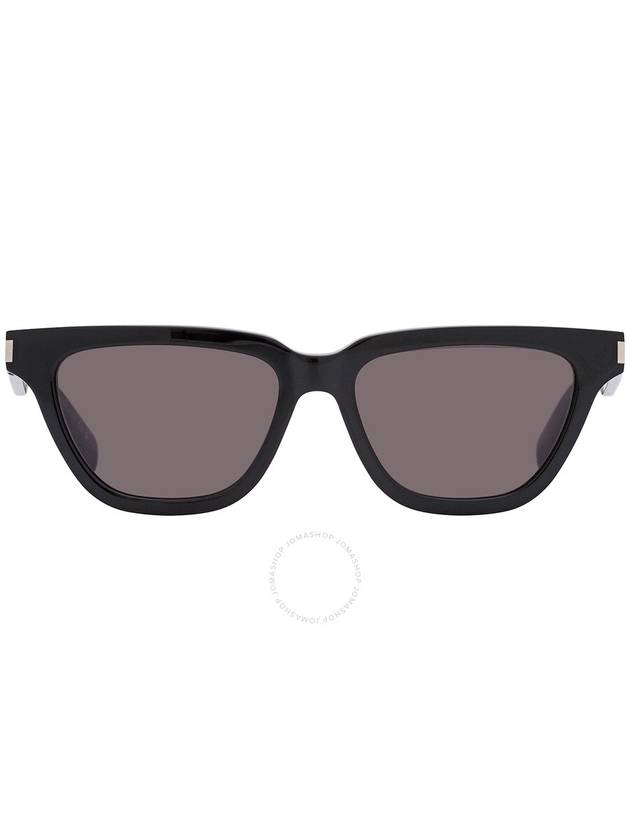 Saint Laurent Dark Grey Smoke Cat Eye Ladies Sunglasses SL 462 SULPICE 001 53 - SAINT LAURENT - BALAAN 1