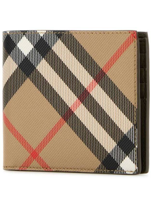 Check Half Wallet Beige - BURBERRY - BALAAN 3