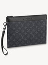 Louis Vuitton Monogram Eclipse Pochette Clutch Bag Black - LOUIS VUITTON - BALAAN 2