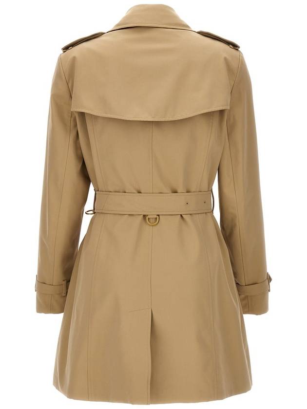 Short Chelsea Heritage Trench Coat Beige - BURBERRY - BALAAN 4