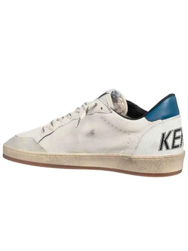 Ball Star Lace-up Leather Low Top Sneakers White - GOLDEN GOOSE - BALAAN 3