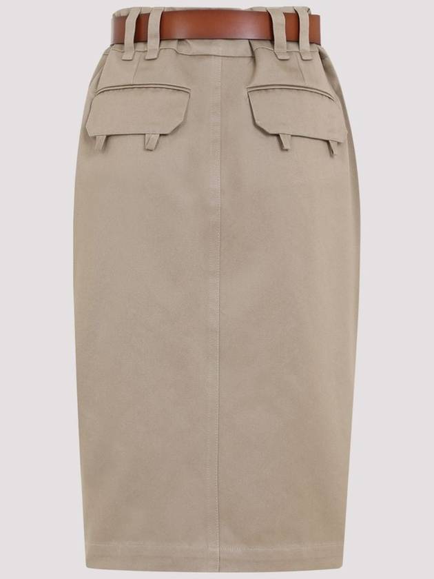 H71 785389y9i24 9039 Women's Skirt Skirt Long Skirt Midi Skirt Short Skirt Mini Skirt Pants WOMAN BEIGE SKIRTS - SAINT LAURENT - BALAAN 3