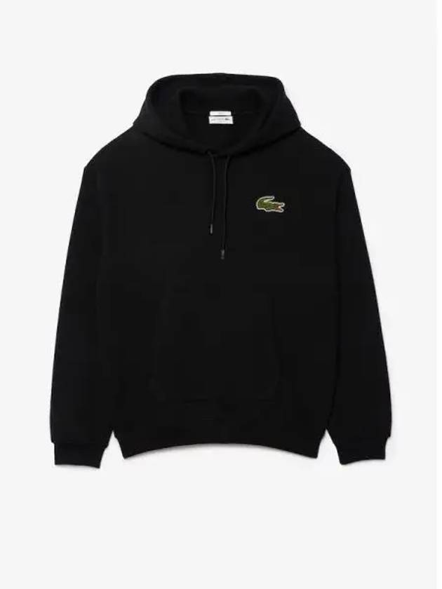 Loose Fit Hoodie Black - LACOSTE - BALAAN 2