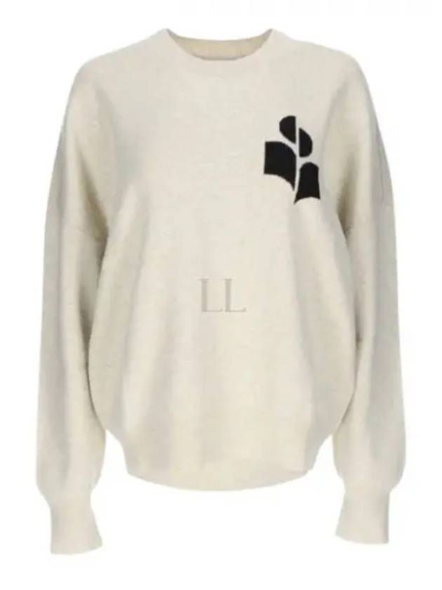 Logo Intarsia Crewneck Sweater Ecru - ISABEL MARANT - BALAAN 2