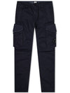 Lens Wappen Cargo Track Pants Blue - CP COMPANY - BALAAN.