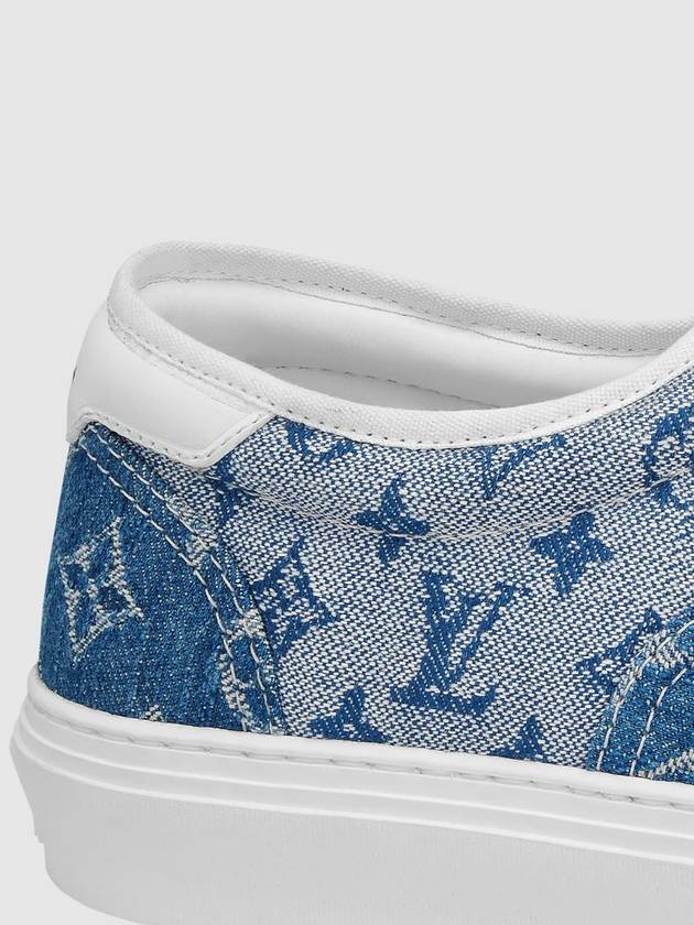 Men's Trocadero Denim Monogram Sneakers - LOUIS VUITTON - BALAAN 10