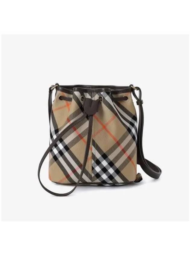 Check Bucket Bag Beige - BURBERRY - BALAAN 3