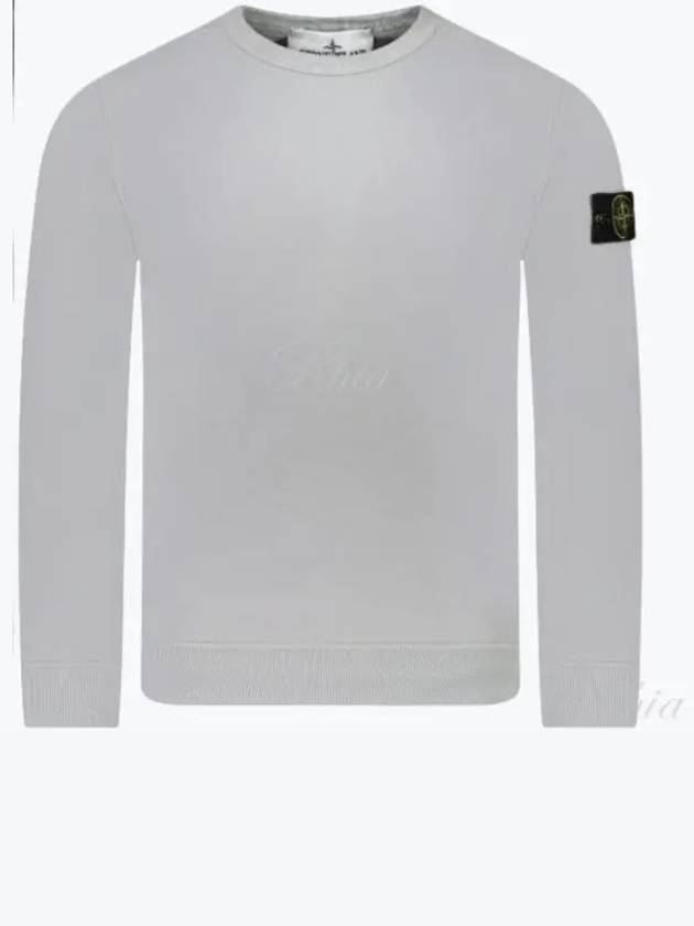 Wappen Patch Crew Neck Cotton Sweatshirt Grey - STONE ISLAND - BALAAN 2