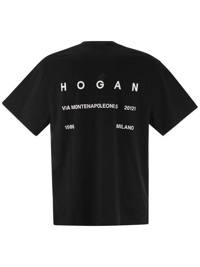 Crew-neck T-shirt with lettering - HOGAN - BALAAN 2