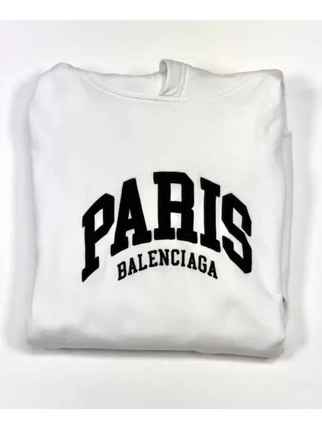 Paris logo embroidery hoodie 674986TLVL8 - BALENCIAGA - BALAAN 9