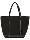 Canvass Cabas Tote Bag Black - VANESSA BRUNO - BALAAN 5