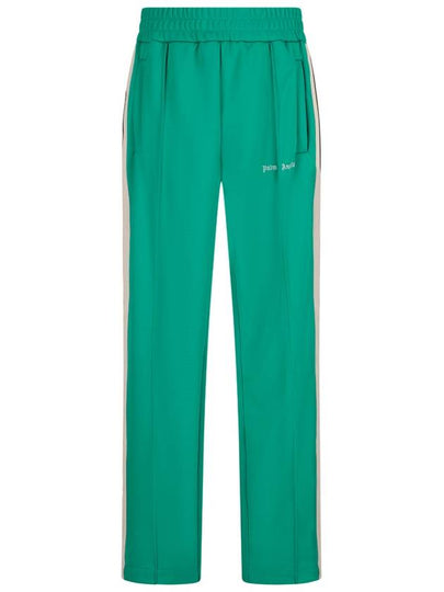 Straight Pants PMCJ020S24FAB001 5503 GREEN OFfwHITE - PALM ANGELS - BALAAN 2