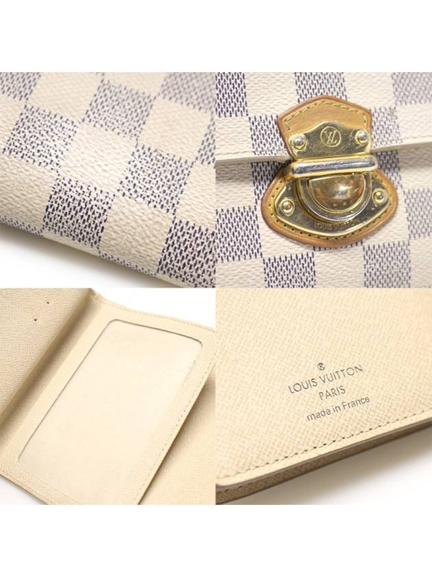 Women s Louis Vuitton N60030 Damier Azur Canvas Joy Wallet Medium gt Gangbuk used luxury goods - LOUIS VUITTON - BALAAN 8