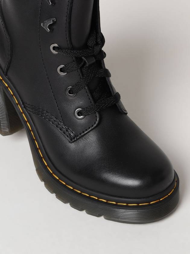 Jessie Lace-up Leather Heel Walker Boots Black - DR. MARTENS - BALAAN 5