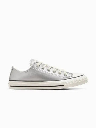 Chuck Taylor All Star Metallic Leather Silver A11986C - CONVERSE - BALAAN 2