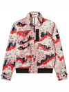 Art Print Wappen Camo Plaster Bomber Jacket Pink - STONE ISLAND - BALAAN 3