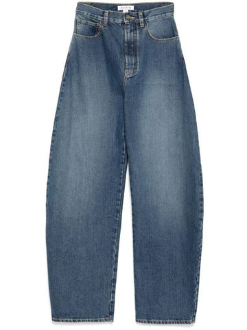 Alaïa Barrel-Leg Faded Denim Jeans Clothing - ALAIA - BALAAN 1