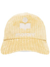 Tyron Corduroy Ball Cap Yellow - ISABEL MARANT - BALAAN 2