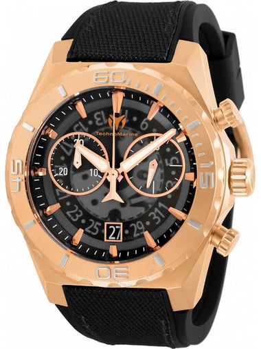 Technomarine Reef Chronograph Quartz Black Dial Men's Watch TM-519011 - TECHNOMARINE - BALAAN 1